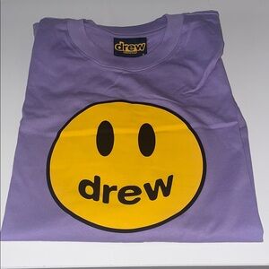 NWT - DREW Lavender Tee with Gold Emblem